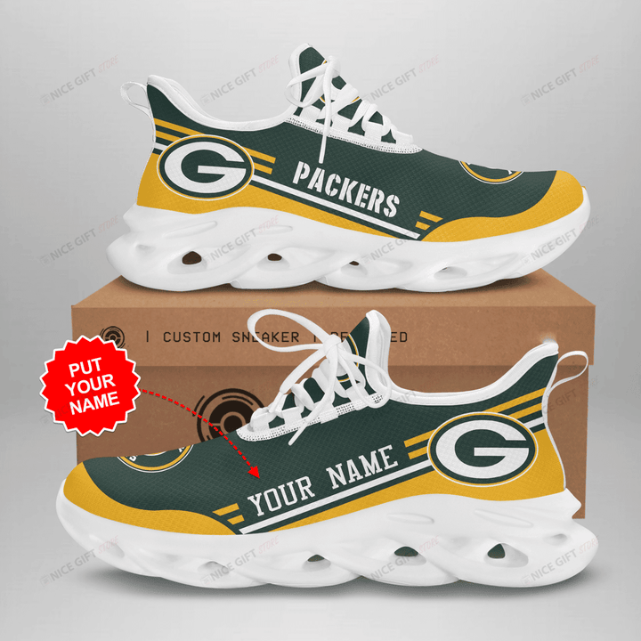 NFL Green Bay Packers (Your Name) Max Soul Shoes Nicegift MSS-D3L6