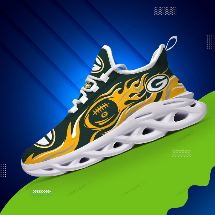 NFL Green Bay Packers Max Soul Shoes Nicegift MSS-D3R8