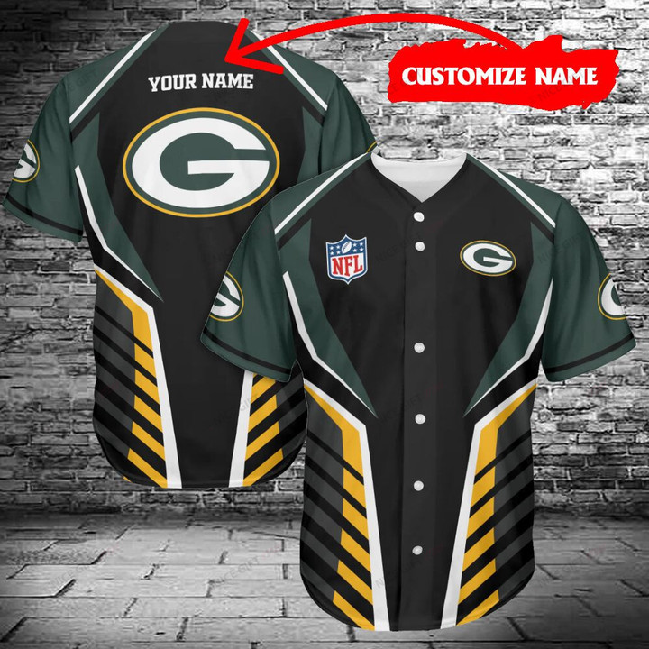 NFL Green Bay Packers (Your Name) Baseball Jersey Nicegift BBJ-A8T3