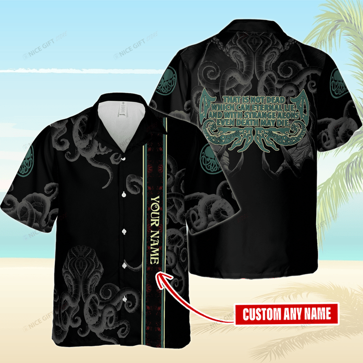 Cthulhu (Your Name) Hawaii 3D Shirt Nicegift 3HS-F5P3