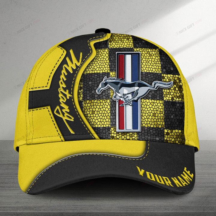 Ford Mustang (Your Name) Classic Cap Nicegift 3DC-U2J0