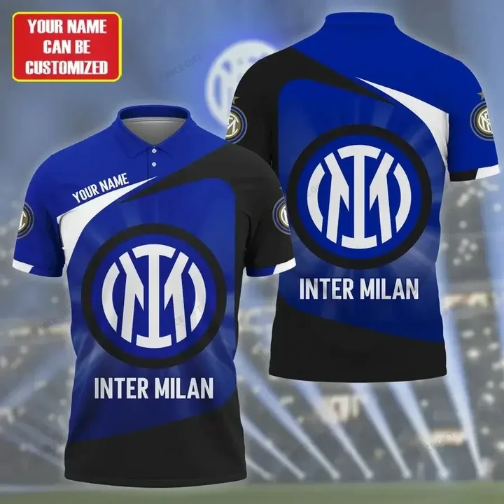 Inter Milan (Your Name) Polo Shirt 3D Nicegift 3PS-W3Y1
