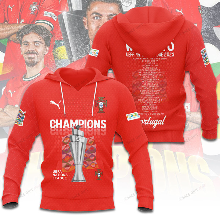Portugal National Football Team Champions Hoodie 3D Nicegift 3HO-V5L7D6