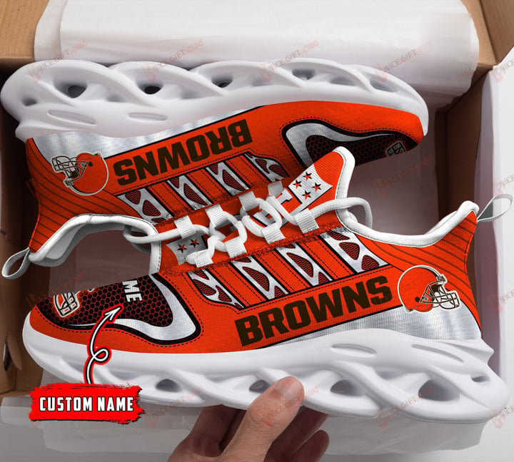 NFL Cleveland Browns (Your Name) Max Soul Shoes Nicegift MSS-C3R1