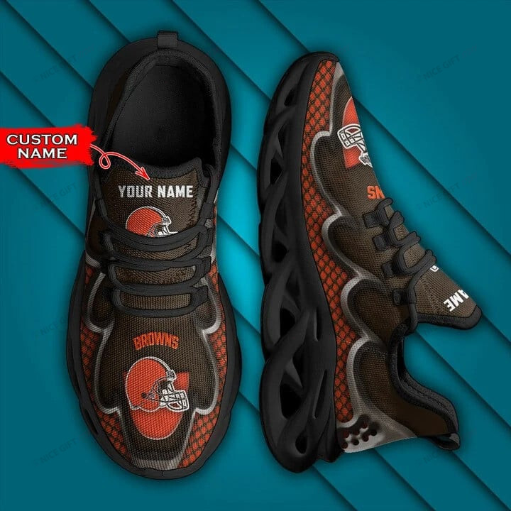 NFL Cleveland Browns (Your Name) Max Soul Shoes Nicegift MSS-P5R7