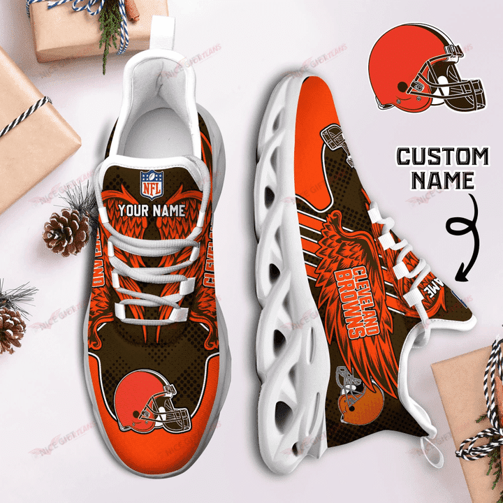 NFL Cleveland Browns (Your Name) Max Soul Shoes Nicegift MSS-F6P3