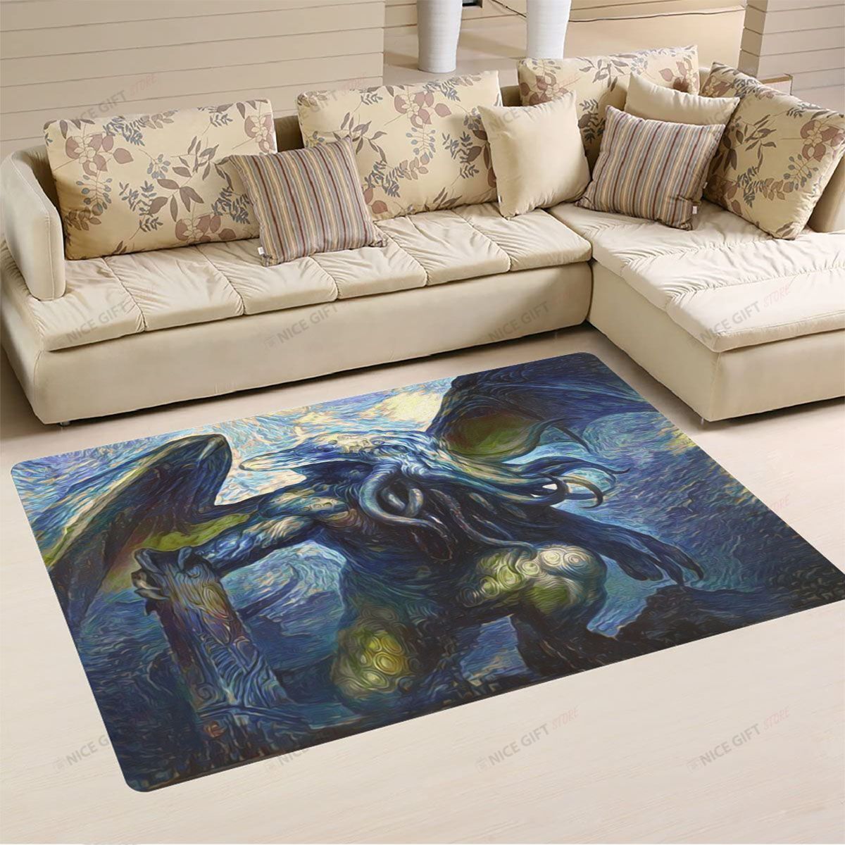 Lovecraft Cthulhu Area Rug SQR-P8I0