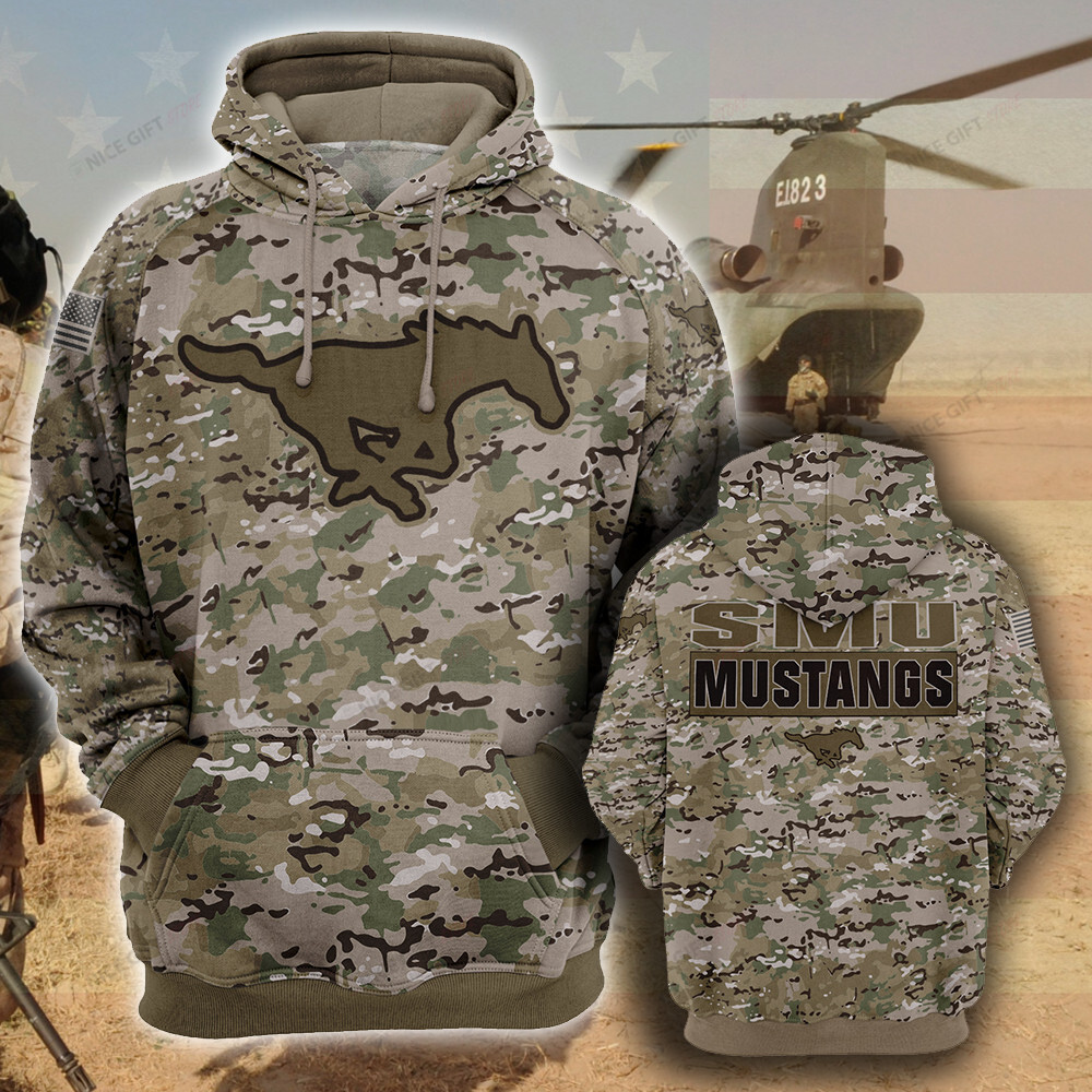 SMU Mustangs Camouflage Hoodie 