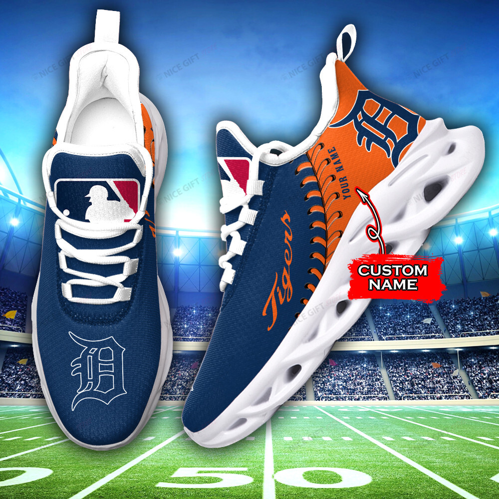 Detroit Tigers Custom Name Max Soul Shoes MSS-Y2A9
