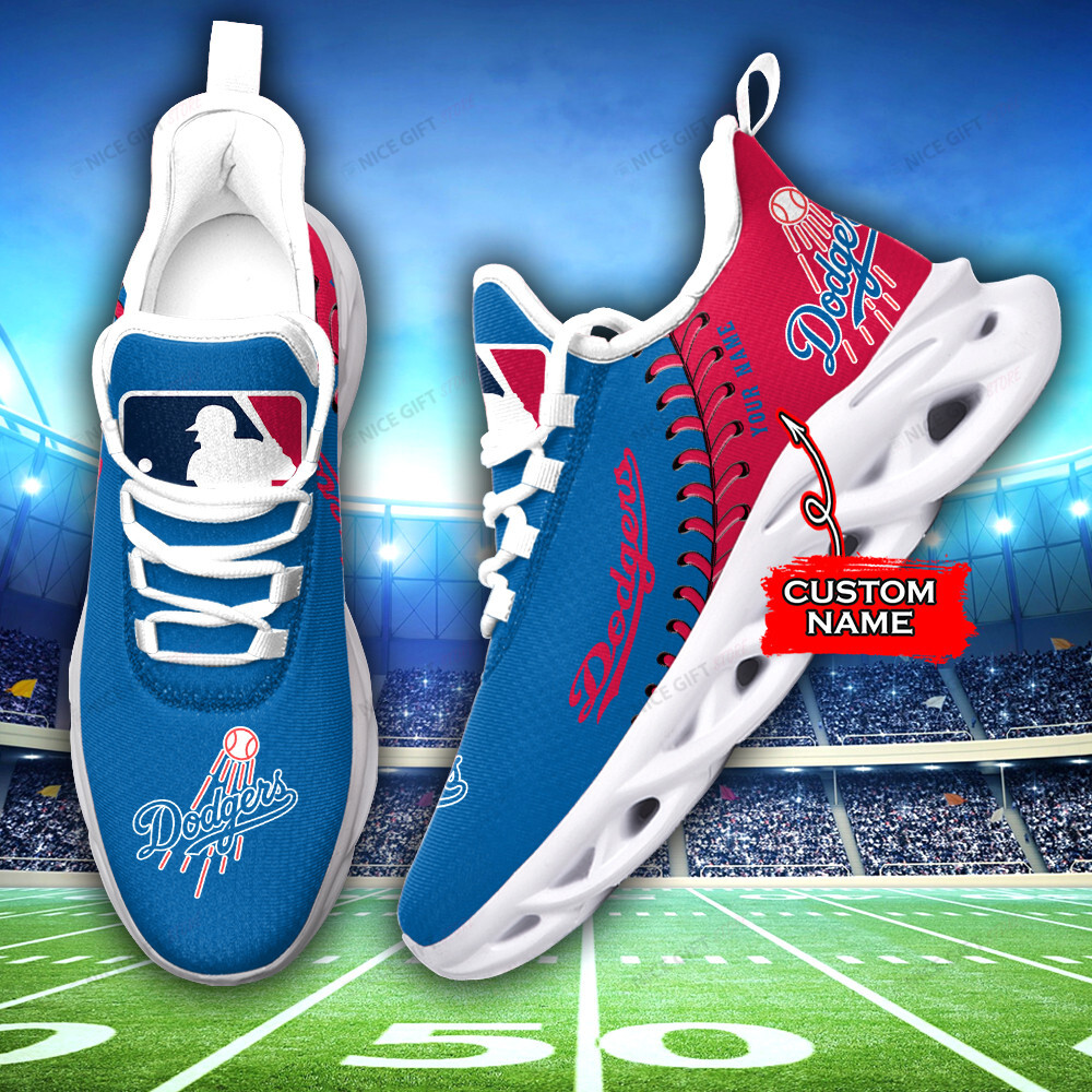 Los Angeles Dodgers Custom Name Max Soul Shoes MSS-X4Y5