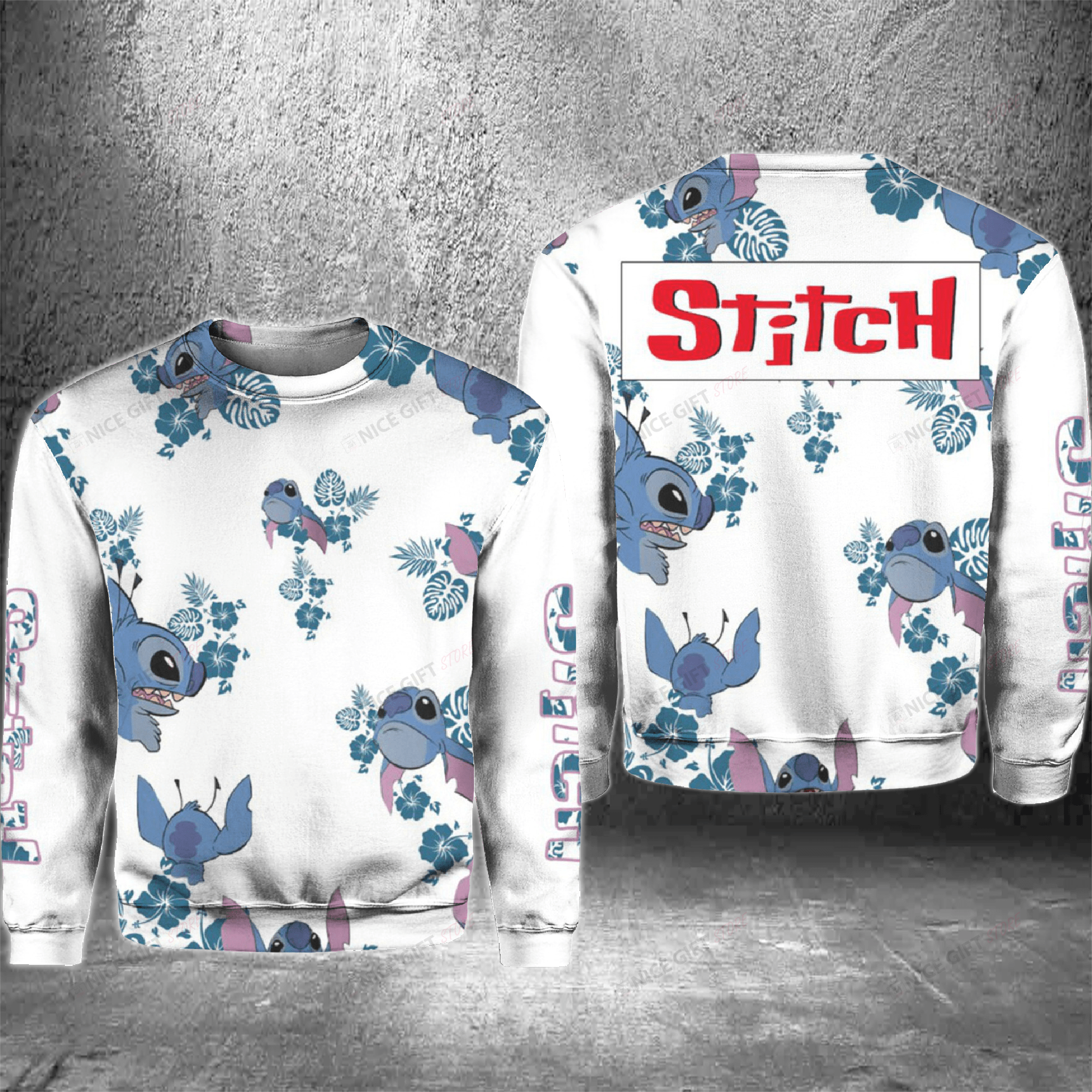Stitch Crewneck Sweatshirt 3CS-G4Z7