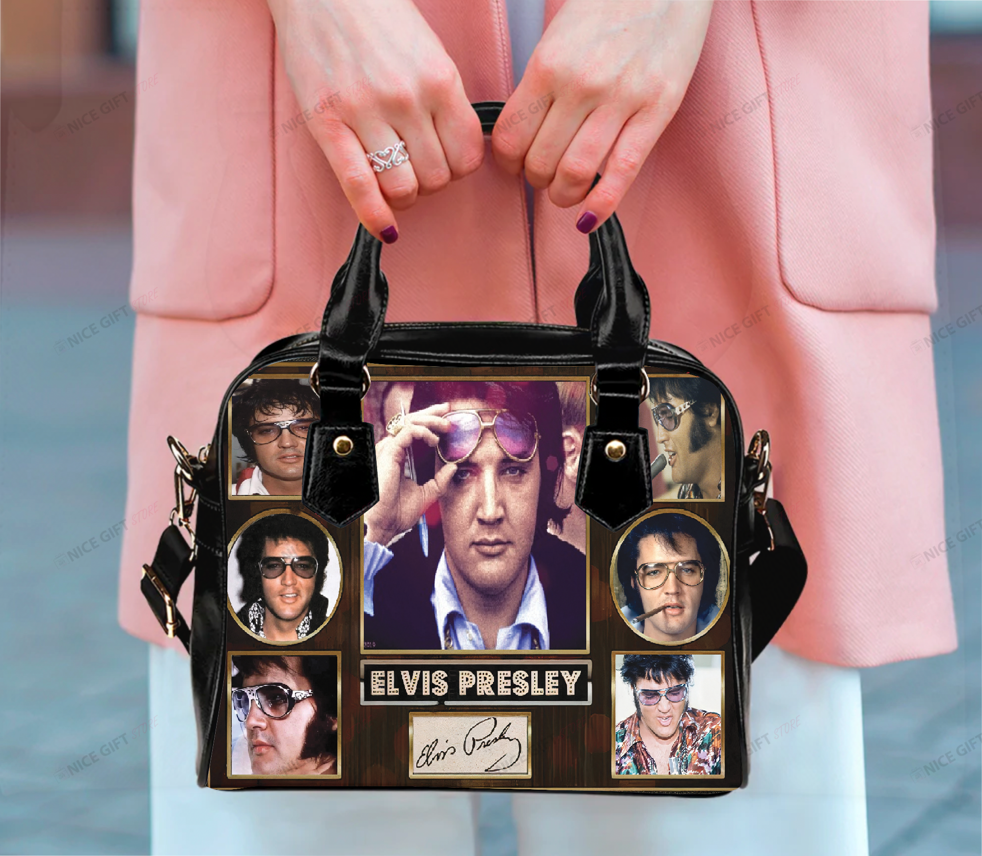Elvis Presley Women 3D Shoulder Bag SDB-U7X6