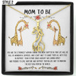 Mom To Be Giraffe Necklace You Are The Strongest Woman I Know Personalized Gift For Expecting Mom Gift For Pregnant Wife