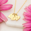 To My Daughter In Law Sweetest Hearts Necklace We Both Love The Same Man Sunflower Heart Shape Personalized Gift For Daughter In Law