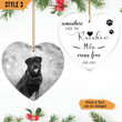 No Longer By Our Side But Forever In Our Hearts Dog Memorial Christmas Ornament Personalized Dog Memorial Gift For Dog Lovers