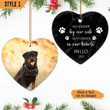 No Longer By Our Side But Forever In Our Hearts Dog Memorial Christmas Ornament Personalized Dog Memorial Gift For Dog Lovers