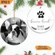 Dog Memorial Christmas Ornament Personalized Dog Memorial Gift Dog Remembrance Gift Sympathy Gift For Loss Of Dog