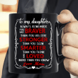 To My Daughter Always Remember You Are Braver Than You Believe Black Mug Personalized Gift For Daughter