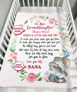 To My Granddaughter Blanket From Grandma Here's A Little Hug For You Personalized Gift For Granddaughter