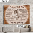 Personalized Canvas Sympathy Gift For Loss Of Loved One Custom Photo Memorial I Never Left You
