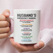 Husband's Emergency Manual Mug Personalized Gift For Husband
