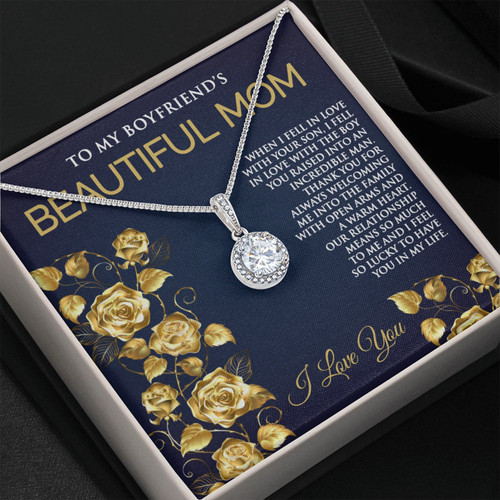 To My Boyfriend's Mom Eternal Hope Necklace When I Fell In Love With Your Son Personalized Gift For Boyfriend's Mom