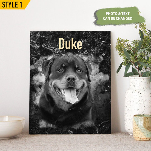 Dog Portrait Photo Small Canvas Square Canvas Framed Canvas Personalized Dog Memorial Gift For Dog Lovers