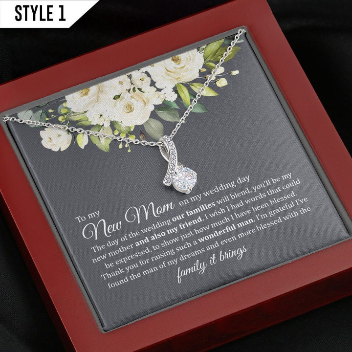 To My Mother In Law Alluring Beauty Necklace You'll Be My New Mother And Also My Friend Personalized Gift For Mother In Law