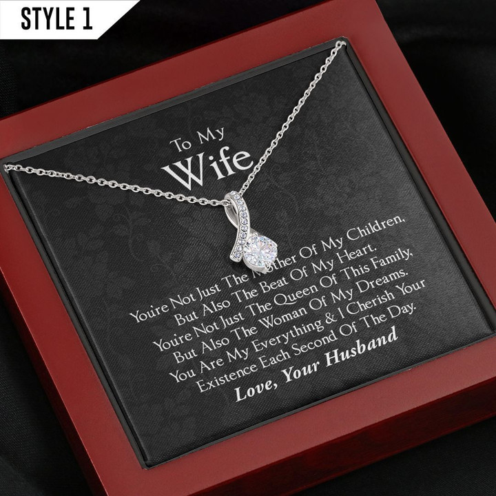 To My Wife Alluring Beauty Necklace You're Not Just The Mother Of My Children Personalized Gift For Wife