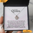 To My Wife Crown Pendant Necklace To My Queen When We Get To The End Of Our Lives Together Personalized Gift For Wife