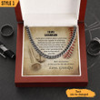 To My Grandson Cuban Link Chain From Grandpa I Want You To Believe Deep In Your Heart Baseball Lovers Personalized Gift For Grandson