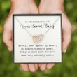 Angel Baby Interlocking Hearts Necklace For Mom In Rememberance Of Your Sweet Baby Personalized Miscarriage Gift Pregnancy Loss Gift