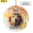 Personalized Christmas Ornament | Loving You Changed My Life Losing You Did The Same | Custom Dog Memorial Gift With Dog Picture