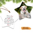 Personalized Christmas Ornament | Those We Love Don't Go Away They Walk Beside Us Everyday | Custom Dog Memorial Gift With Dog Picture