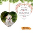 Personalized Christmas Ornament | Those We Love Don't Go Away They Walk Beside Us Everyday | Custom Dog Memorial Gift With Dog Picture