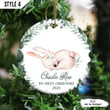 Baby First Christmas Ornament Personalized Gift For New Parent