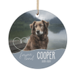 Personalized Christmas Ornament Dog Memorial Custom Photo Dog Loss Gift