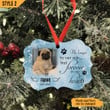 Personalized Christmas Ornament Dog Memorial Custom Photo Dog Loss Gift No Longer By Our Side But Forever In Our Hearts