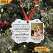 Personalized Christmas Ornament Dog Memorial Custom Photo Dog Loss Gift Paw Prints On My Heart