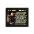 Custom Poster Framed Print | I Made It Home Dog Poem | Personalized Dog Memorial Gift With Dog Picture