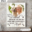 And God Said I Will Send Them Without Wings Dog Vertical Canvas Poster Framed Print Personalized Dog Memorial Gift For Dog Lovers