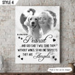 And God Said I Will Send Them Without Wings Dog Vertical Canvas Poster Framed Print Personalized Dog Memorial Gift For Dog Lovers