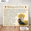 Dachshund Waiting At The Door Dog Horizontal Canvas Poster Framed Print Personalized Dog Memorial Gift For Dog Lovers