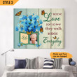Personalized Canvas Sympathy Gift For Loss Of Loved One Custom Photo Memorial Those We Love Don't Go Away