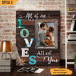 Custom Canvas Print All Of Me Loves All Of You Wedding Anniversary Gift For Husband And Wife