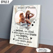 Custom Canvas Print Love Is Patient Love Is Kind Wedding Anniversary Gift For Husband And Wife