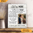 Custom Canvas Print When I Say I Love You More Wedding Anniversary Gift For Husband And Wife
