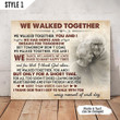 Custom Canvas Print We Walked Together Wedding Anniversary Gift For Husband And Wife