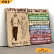 Custom Canvas Print Let's Grow Old Together Wedding Anniversary Gift For Husband And Wife