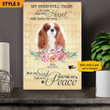 Custom Canvas Print | My Mind Still Talks To You | Personalized Dog Memorial Gift With Dog Picture